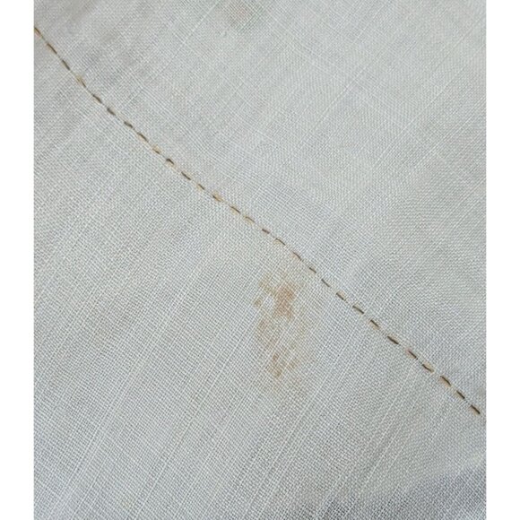 Vintage Hand-Embroidered Linen Tablecloth Floral grabbcire Estate square - Picture 7 of 7